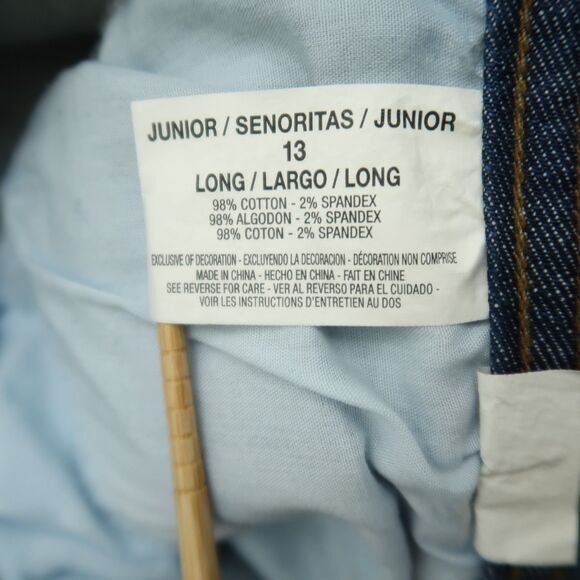 L.e.i. Jeans Junior's Size 13L Blue Mid-Rise Ashley Trouble Flare 31.5" Inseam - Picture 10 of 16